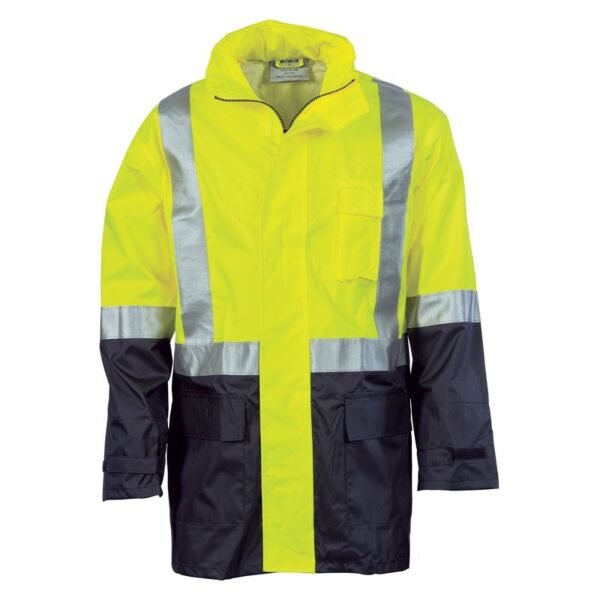 Hi Vis Two Tone Light Weight Rain Jacket with CSR R/Tape Thumbnail