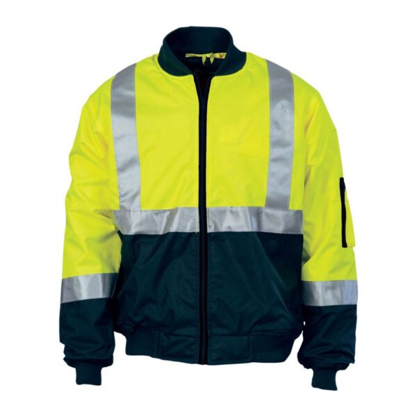 Mens Hivis 2 Tone Bomber Jacket with CSR R/Tape Thumbnail