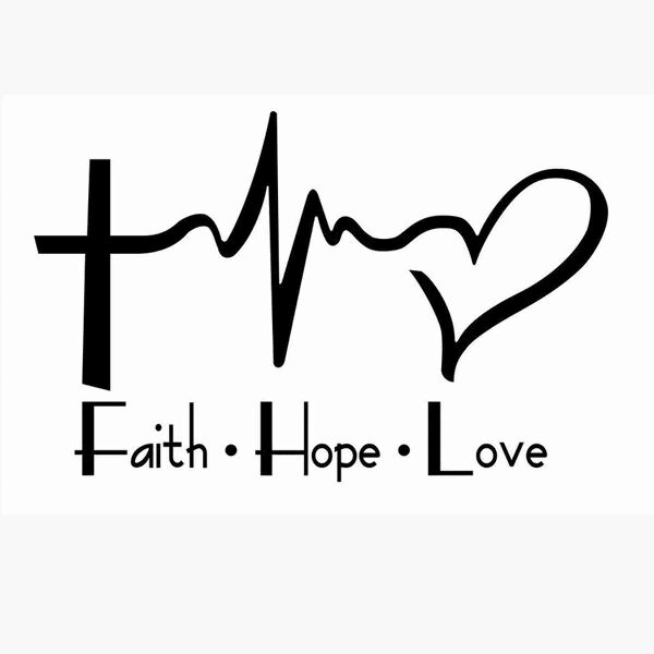 faith hope love black Thumbnail